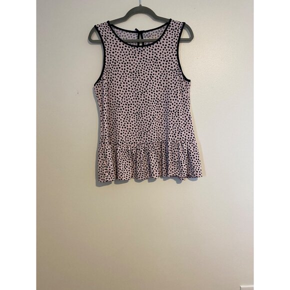 Kate Spade New York Womens M Pajama Set Polka Dot Sleeveless Top & Pants Artsy - Picture 2 of 14